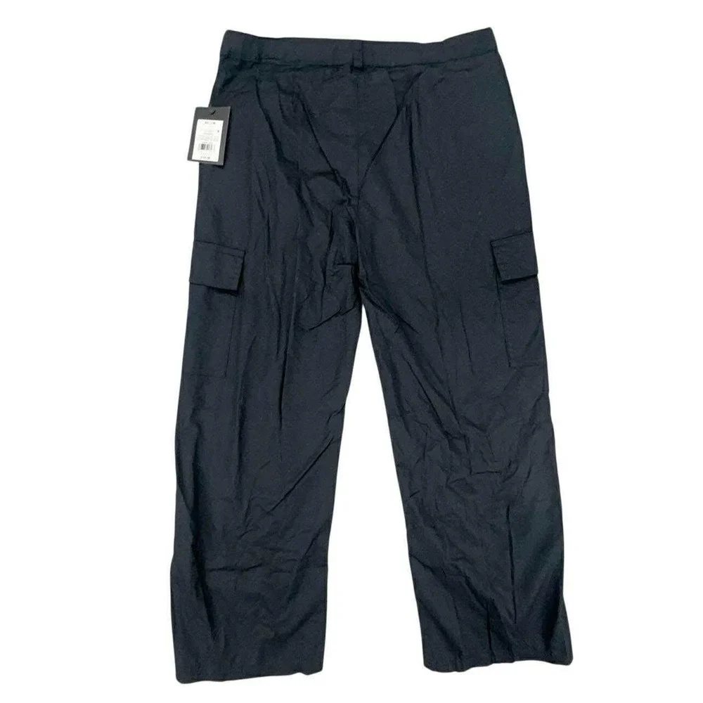 Art Class Girls Black Twill Cargo Pants Adjustable Waist XL Utility Trousers NEW